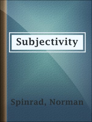 cover image of Subjectivity